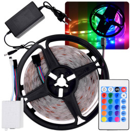 LED szalag 5m RGB +...