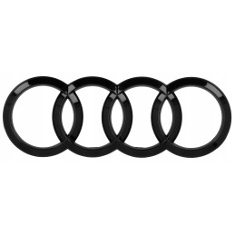 Embléma Hátsó fekete Audi...